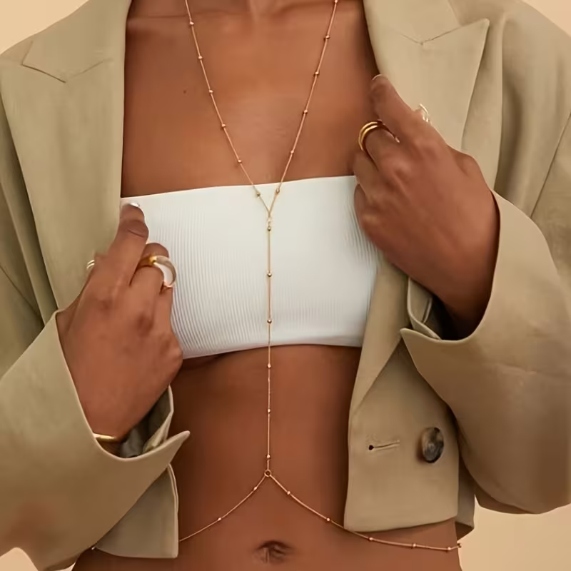 Body Jewelry For Sale - Fashion Simple Bead Chain Bohemian Women's