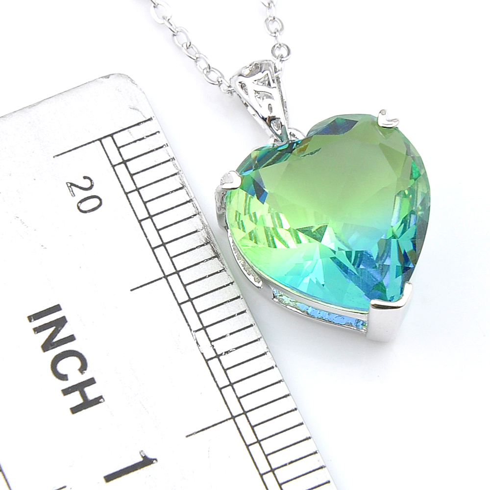 Heart Bi colored Tourmaline Bl - Body Jewelry Australia ulasan dan harga