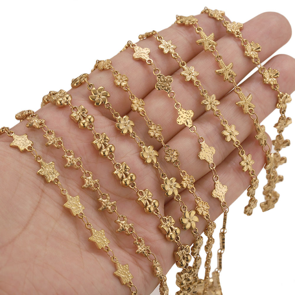 1Meter Stainless Steel Flower  - Body Jewelry Bulk ulasan dan harga