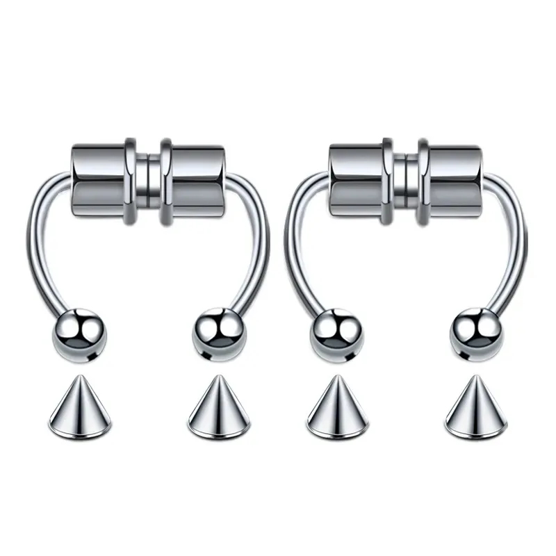 1/2/3Pcs Fake Magnetic Nose Ri - Body Jewelry Art ulasan dan harga