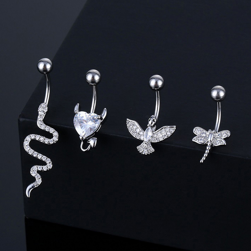 Crystal Belly Button Ring Anim - Body Jewelry Belly Button Rings ulasan dan harga