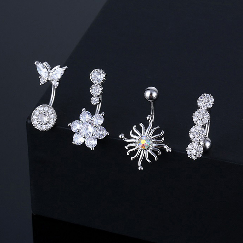 Crystal Belly Button Ring Anim - Body Jewelry Belly Button Rings ulasan dan harga