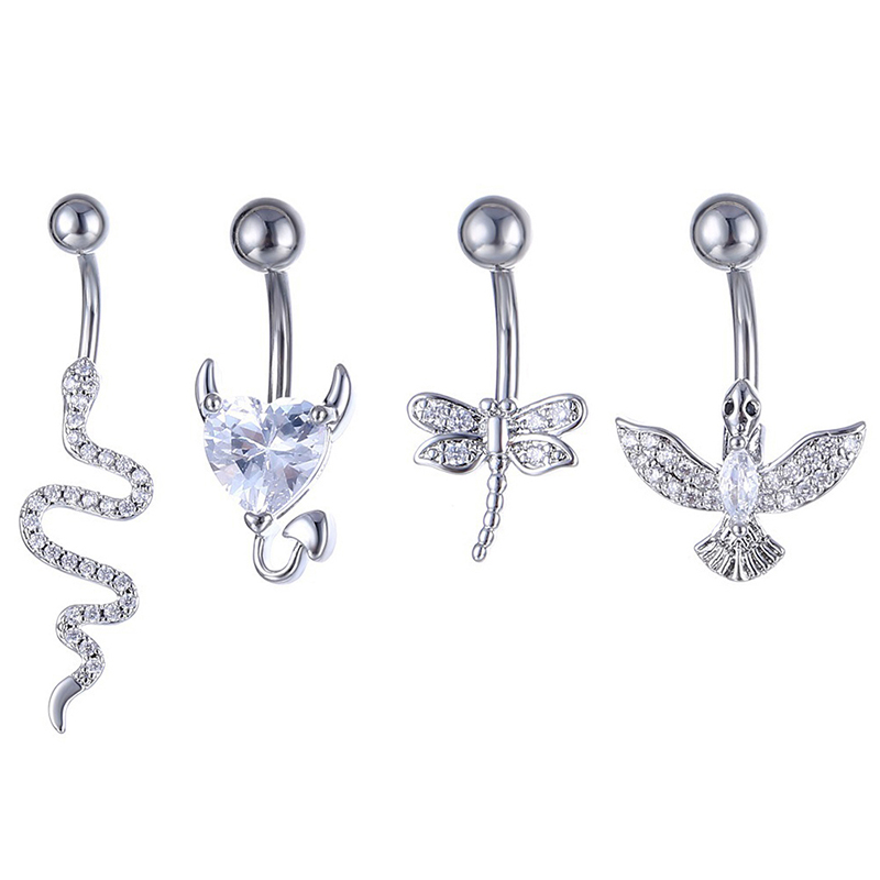 Crystal Belly Button Ring Anim - Body Jewelry Belly Button Rings ulasan dan harga