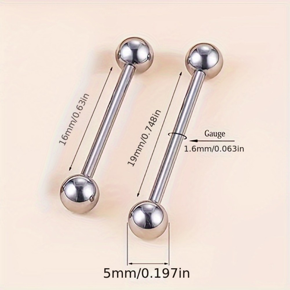 Stainless Steel Barbell Rod To - Body Jewelry Brands ulasan dan harga