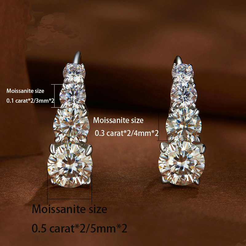 S925 Silver 1.8CT Moissanite E - Body Jewelry Diamond ulasan dan harga