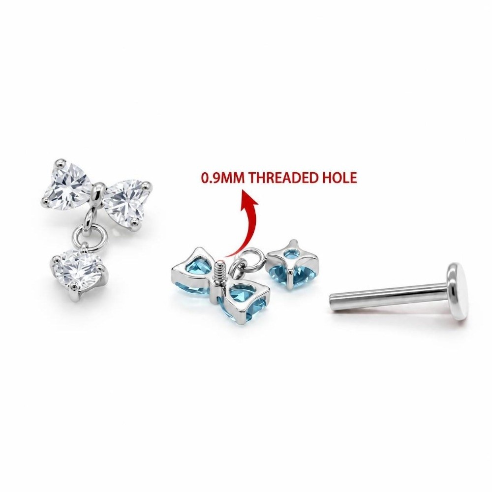 G23 Titanium Cartilage Stud Ea - Body Jewelry Internally Threaded ulasan dan harga