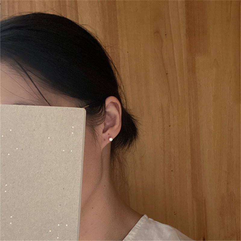 925 Sterling Silver Korea Simp - Body Jewelry Diamond ulasan dan harga