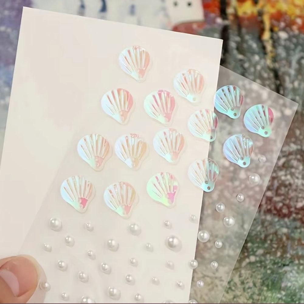1Sheet Iridescent Shell Mixed  - Body Jewelry Art ulasan dan harga