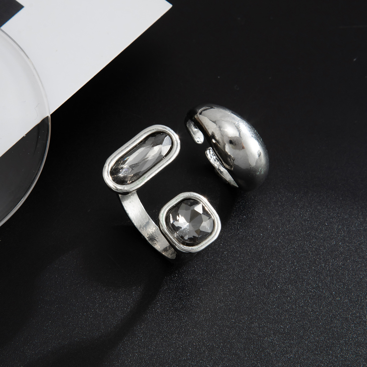 2pcs Personalized Black Acryli - Body Jewelry Diamond ulasan dan harga