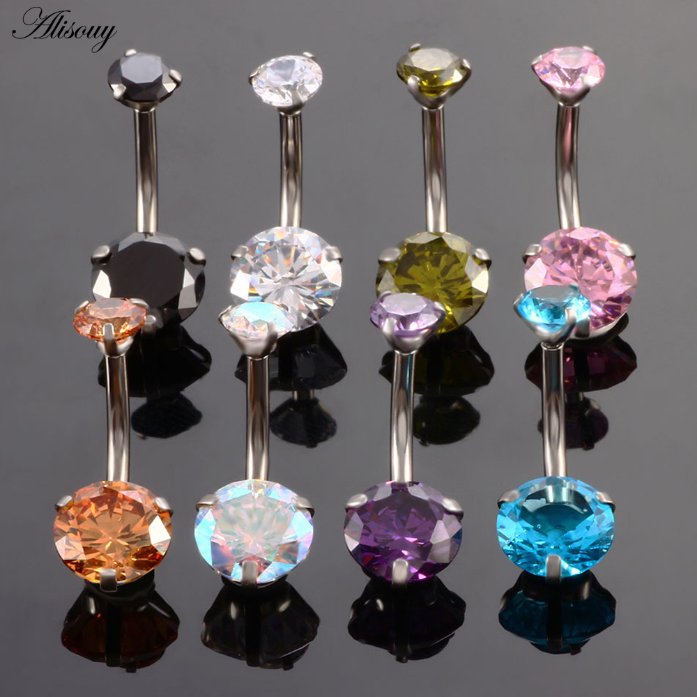 Alisouy New Brand AAA Zircon S - Body Jewelry Brands ulasan dan harga