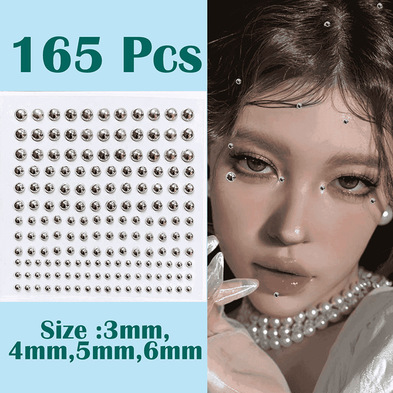 3D Face Eyes Party Makeup Tatt - Body Jewelry Diamond ulasan dan harga