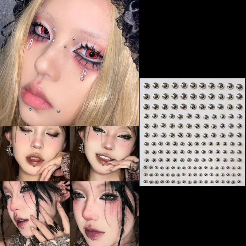 3D Face Eyes Party Makeup Tatt - Body Jewelry Diamond ulasan dan harga