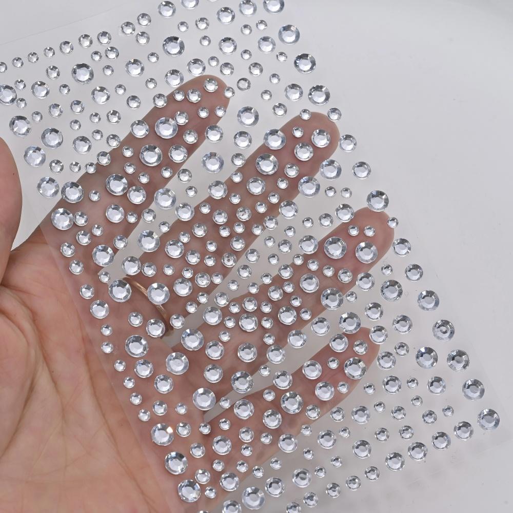 1 Sheet Silver-White Glitter 3 - Body Jewelry Diamond ulasan dan harga