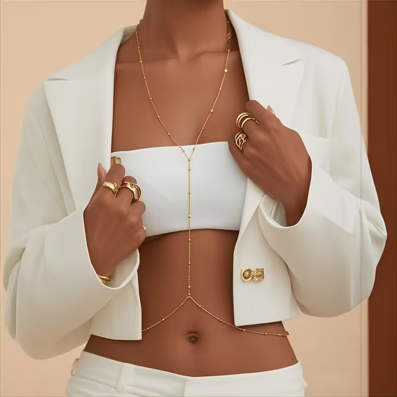 Fashion Simple Bead Chain Bohe - Body Jewelry For Sale ulasan dan harga