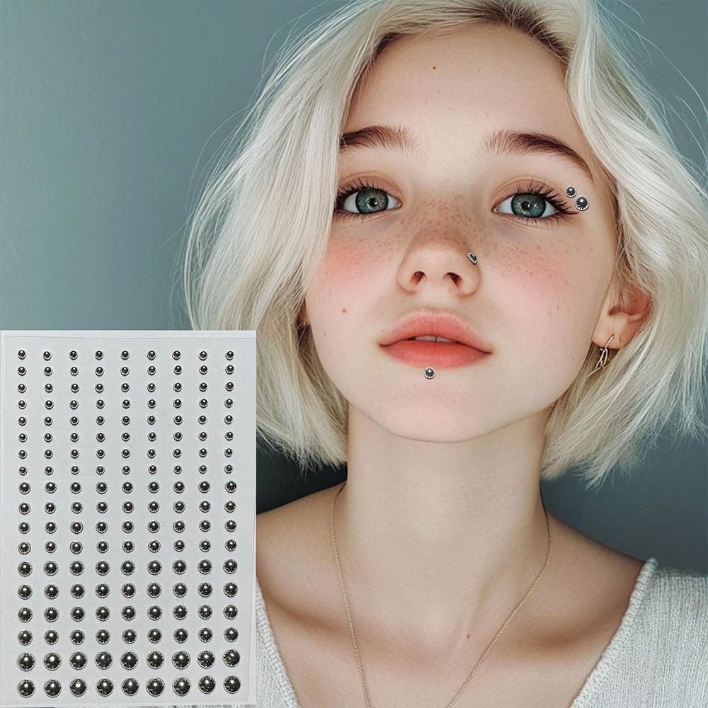 Reusable Non Piercing Lip Nail - Body Jewelry Diamond ulasan dan harga