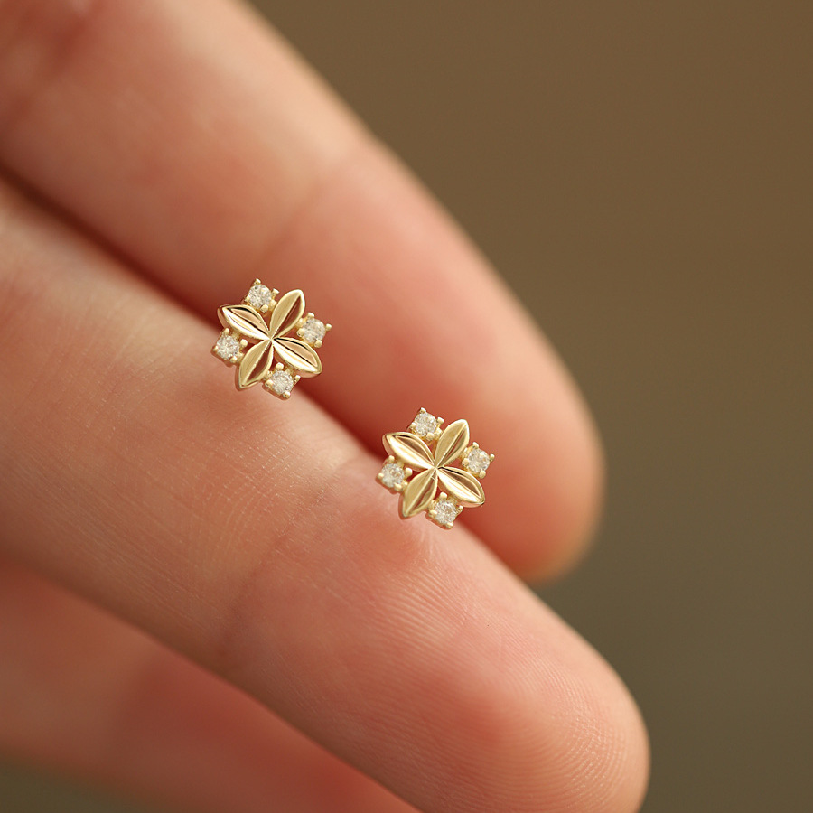 S925 Sterling Silver Plated 14 - Body Jewelry Diamond ulasan dan harga