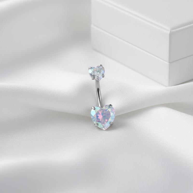 Stainless Steel Crystal Belly  - Body Jewelry Belly Button Rings ulasan dan harga