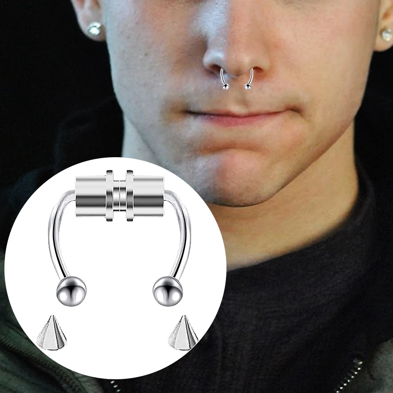 Fake Piercing Nose Ring Hoop S - Body Jewelry Art ulasan dan harga