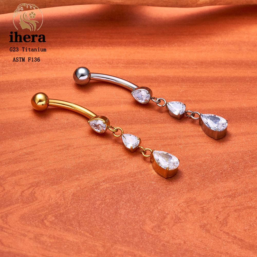 ASTM F136 Titanium 14G Teardro - Body Jewelry Internally Threaded ulasan dan harga