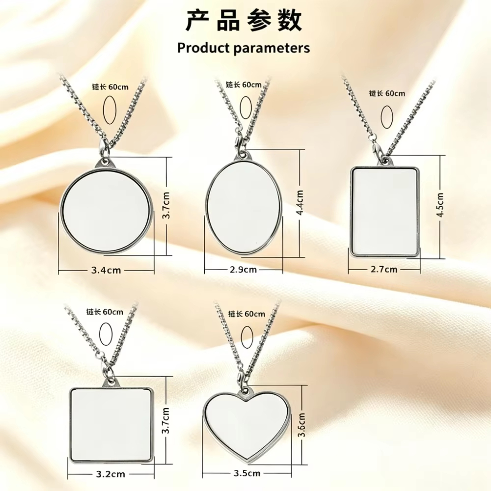 Custom 2 Photo Locket Necklace - Body Jewelry Unique ulasan dan harga
