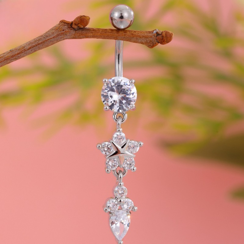 Titanium Ins Luxury Exquisite  - Body Jewelry Diamond ulasan dan harga