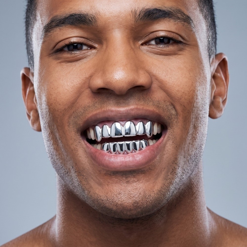New Top Bottom Set Teeth Grill - Body Jewelry Unique ulasan dan harga