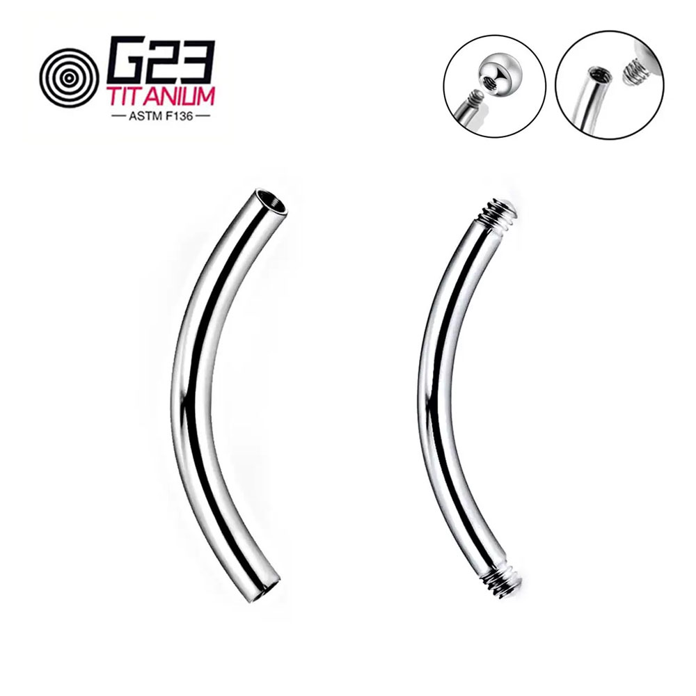 Wholesale 5/10/50pcs G23 Titan - Body Jewelry Internally Threaded ulasan dan harga