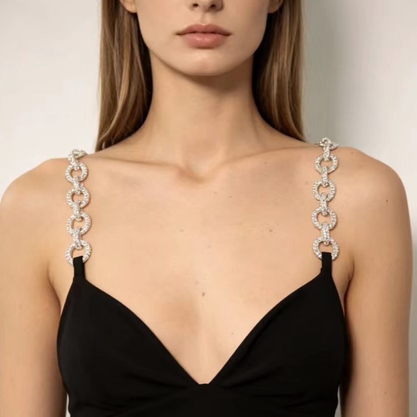 Rhinestone Bra Straps for Wome - Body Jewelry Diamond ulasan dan harga