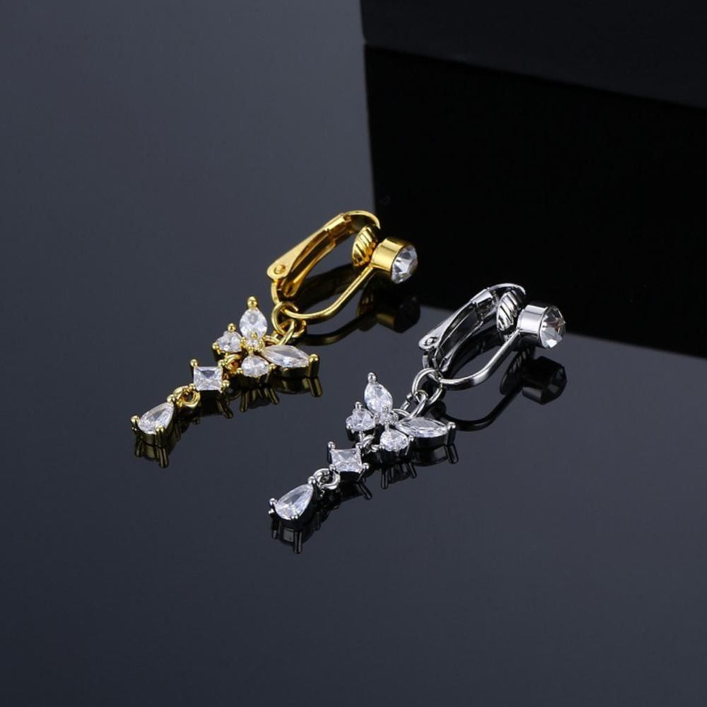 Butterfly Design Clip On Belly - Body Jewelry Belly Button Rings ulasan dan harga
