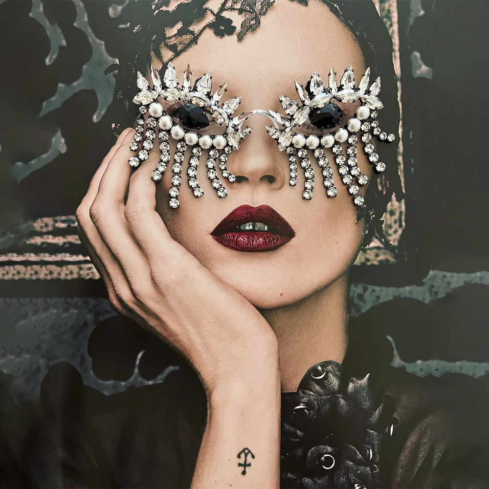 Stonefans Tassel Glasses Frame - Body Jewelry Art ulasan dan harga