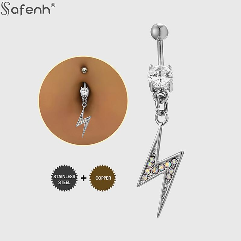 1pc High Quality Copper New Na - Body Jewelry Belly Button Rings ulasan dan harga