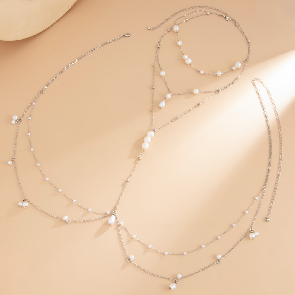 Multi Layer Imitation Pearl Ne - Body Jewelry Bulk ulasan dan harga