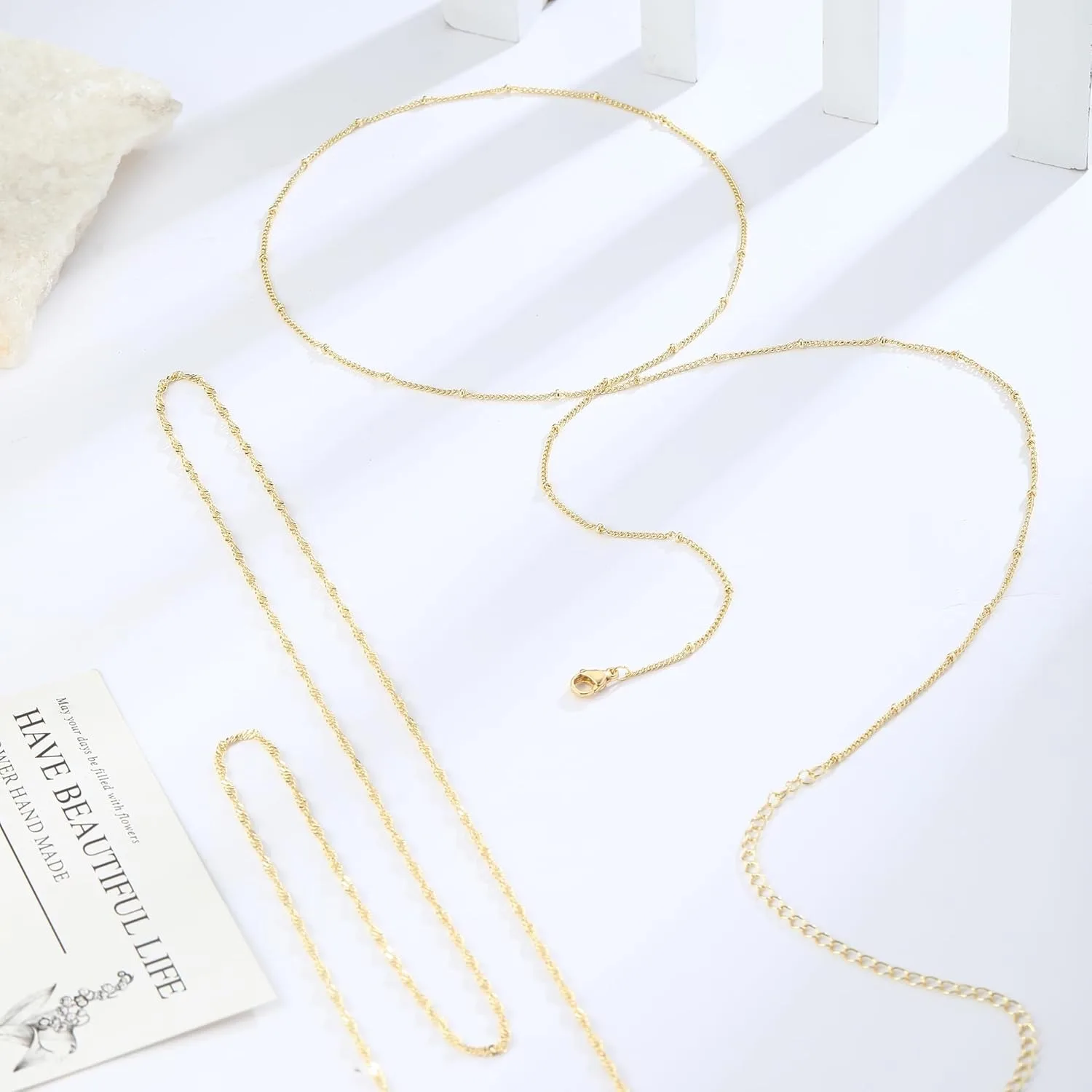 14k Gold Plated 26-33Inch Adju - Body Jewelry Bulk ulasan dan harga
