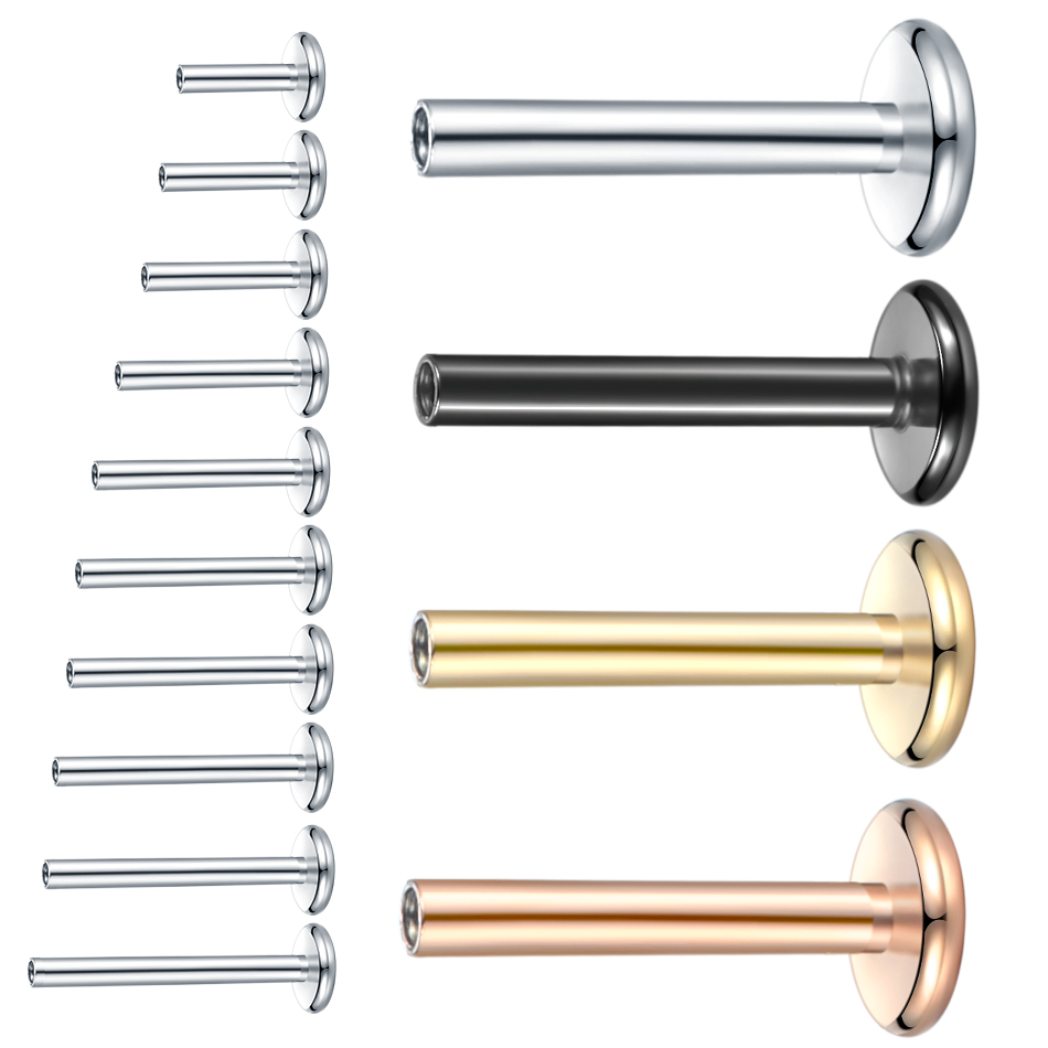 10Pcs/set Surgical Steel Labre - Body Jewelry Internally Threaded ulasan dan harga