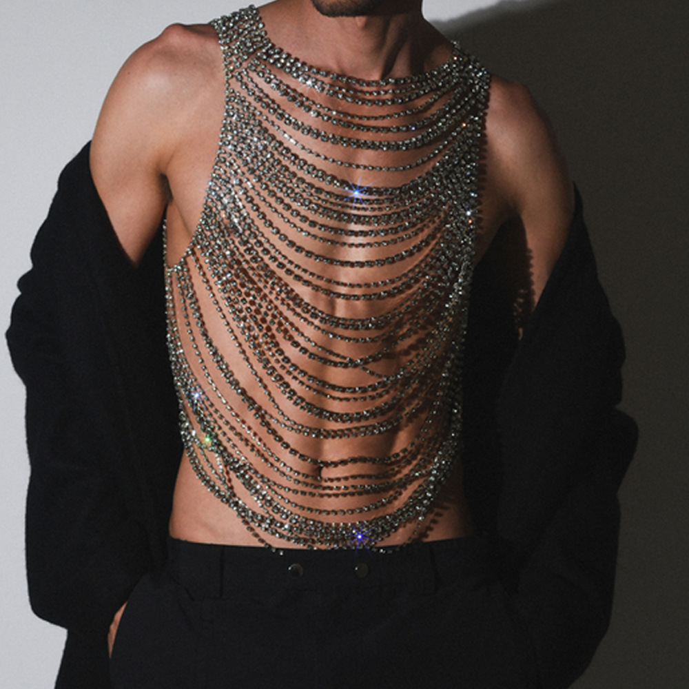 Fashion Luxurious Bling Men Wo - Body Jewelry Art ulasan dan harga